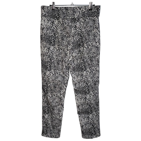Peck & Peck Women’s Size 10 Black & White Snakeskin Straight‎ Pants High Rise - Picture 4 of 7